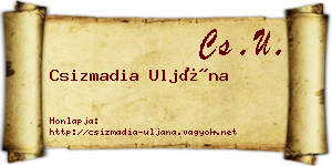 Csizmadia Uljána névjegykártya